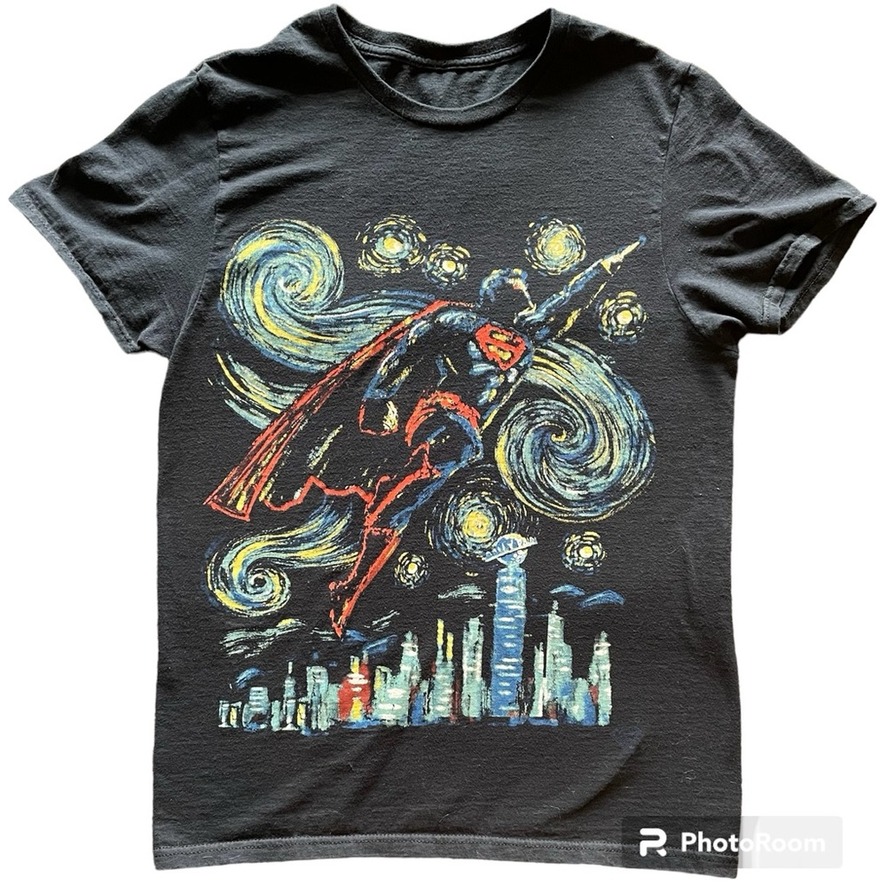 Superman “Van Gogh” style graphic T-shirt